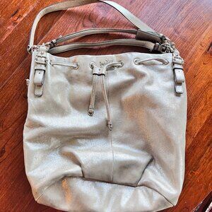 Coach Madison Marielle Drawstring Shoulder‎ Bag - Metallic Leather